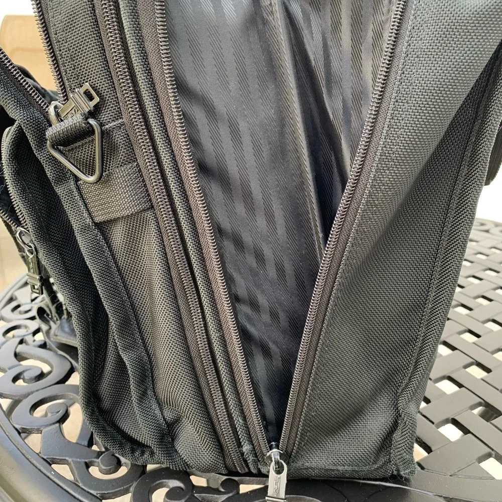 Tumi Ballistic Nylon Alpha Expandable Organizer Laptop Brief